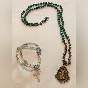 Bundle 🟣 2 Religious Pieces / Rosaries